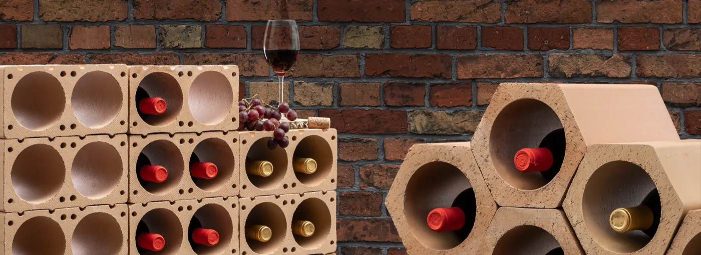 Weinlagerung mit Tonprodukten